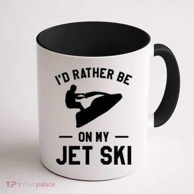 Id Rather Be On My Jet Ski Jet Skiing Gift Coffee Mug back