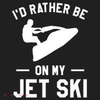 Id Rather Be On My Jet Ski Jet Skiing Gift Beanie thumb 2