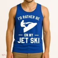 Id Rather Be On My Jet Ski Jet Skiing Gift Tank Top thumb 3