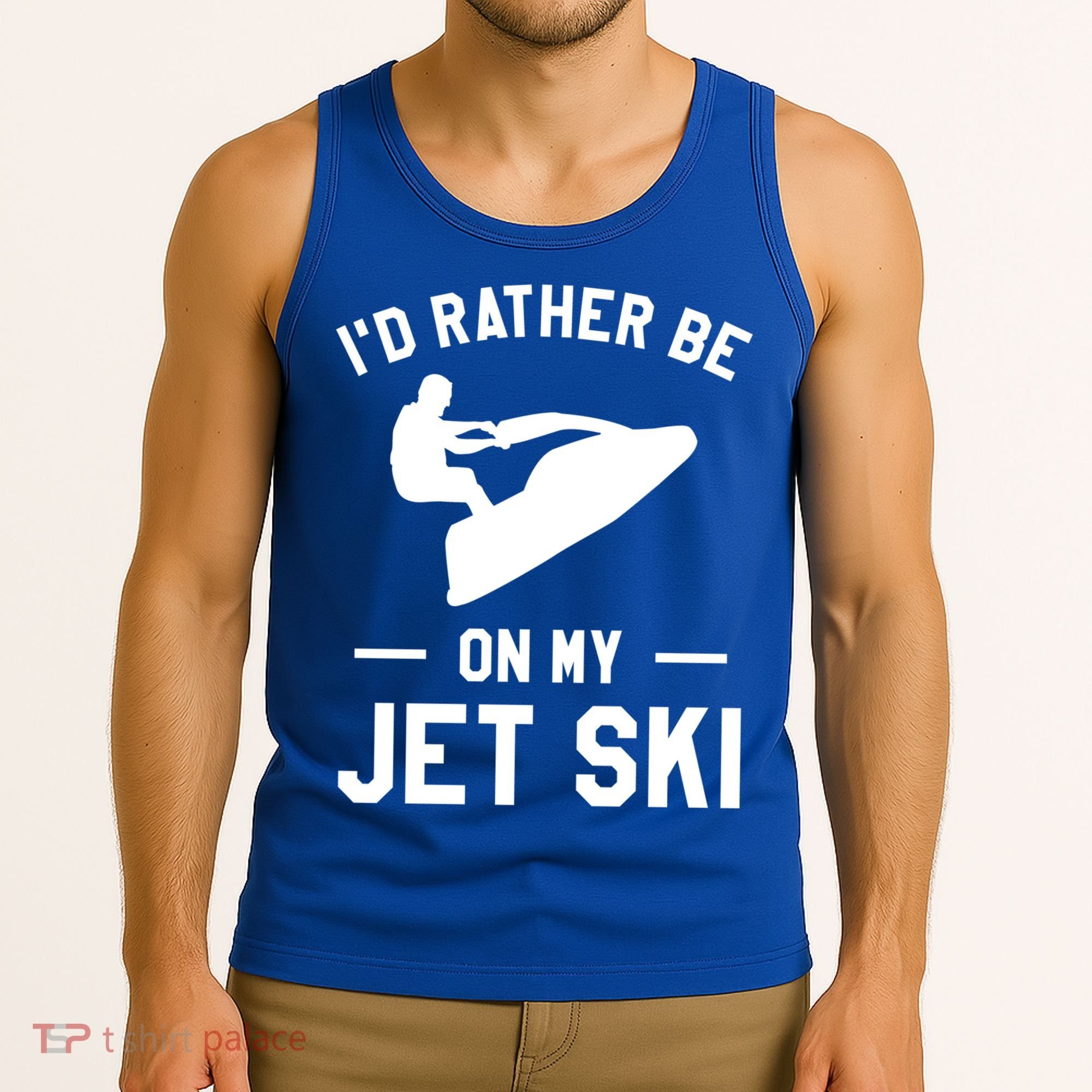 Id Rather Be On My Jet Ski Jet Skiing Gift Tank Top
