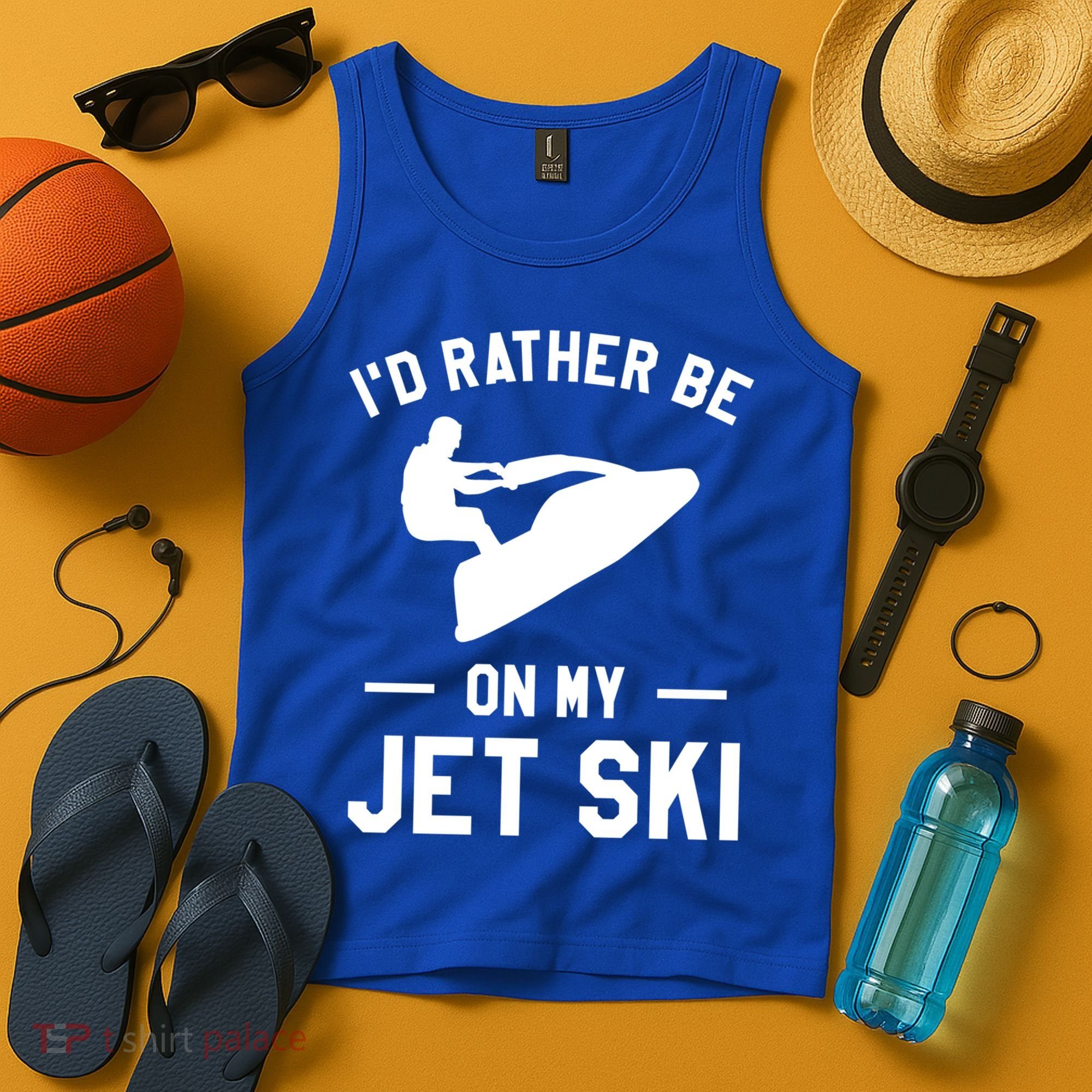 Id Rather Be On My Jet Ski Jet Skiing Gift Tank Top