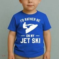 Id Rather Be On My Jet Ski Jet Skiing Gift Toddler T-Shirt thumb 2