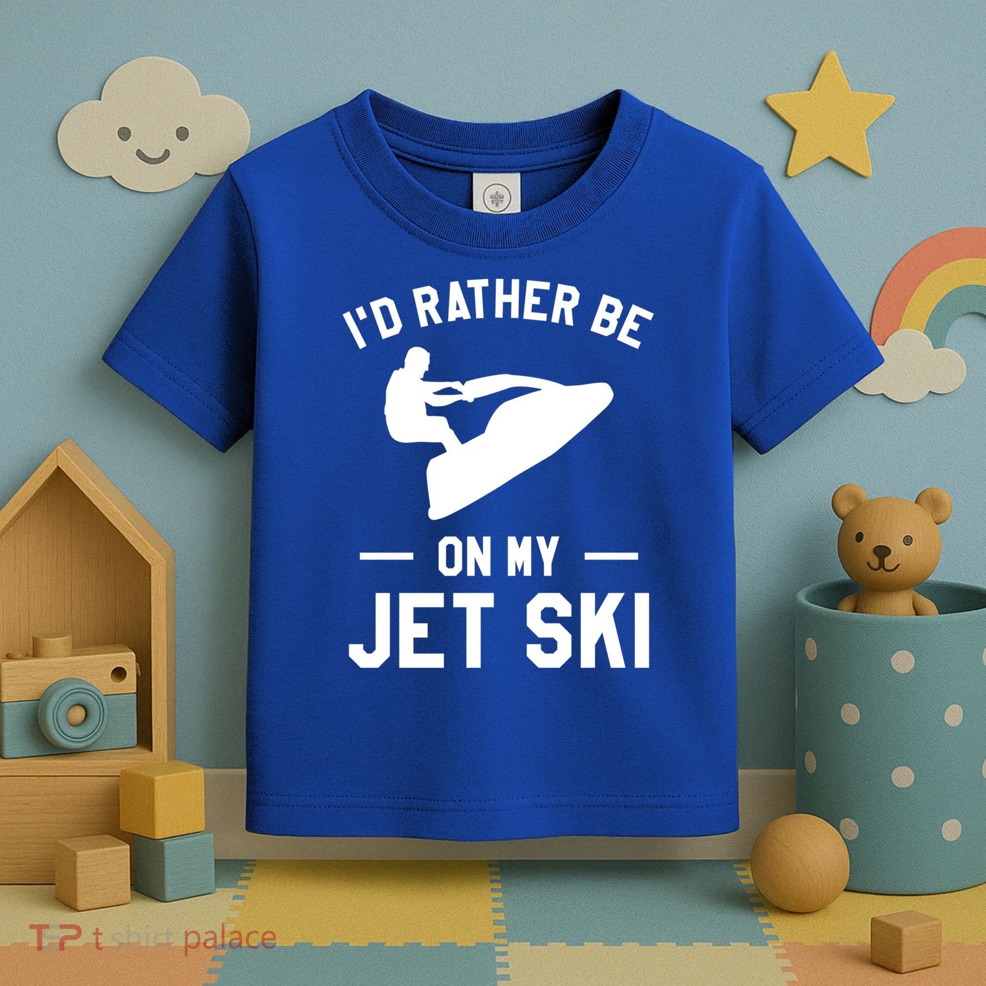 Id Rather Be On My Jet Ski Jet Skiing Gift Toddler T-Shirt