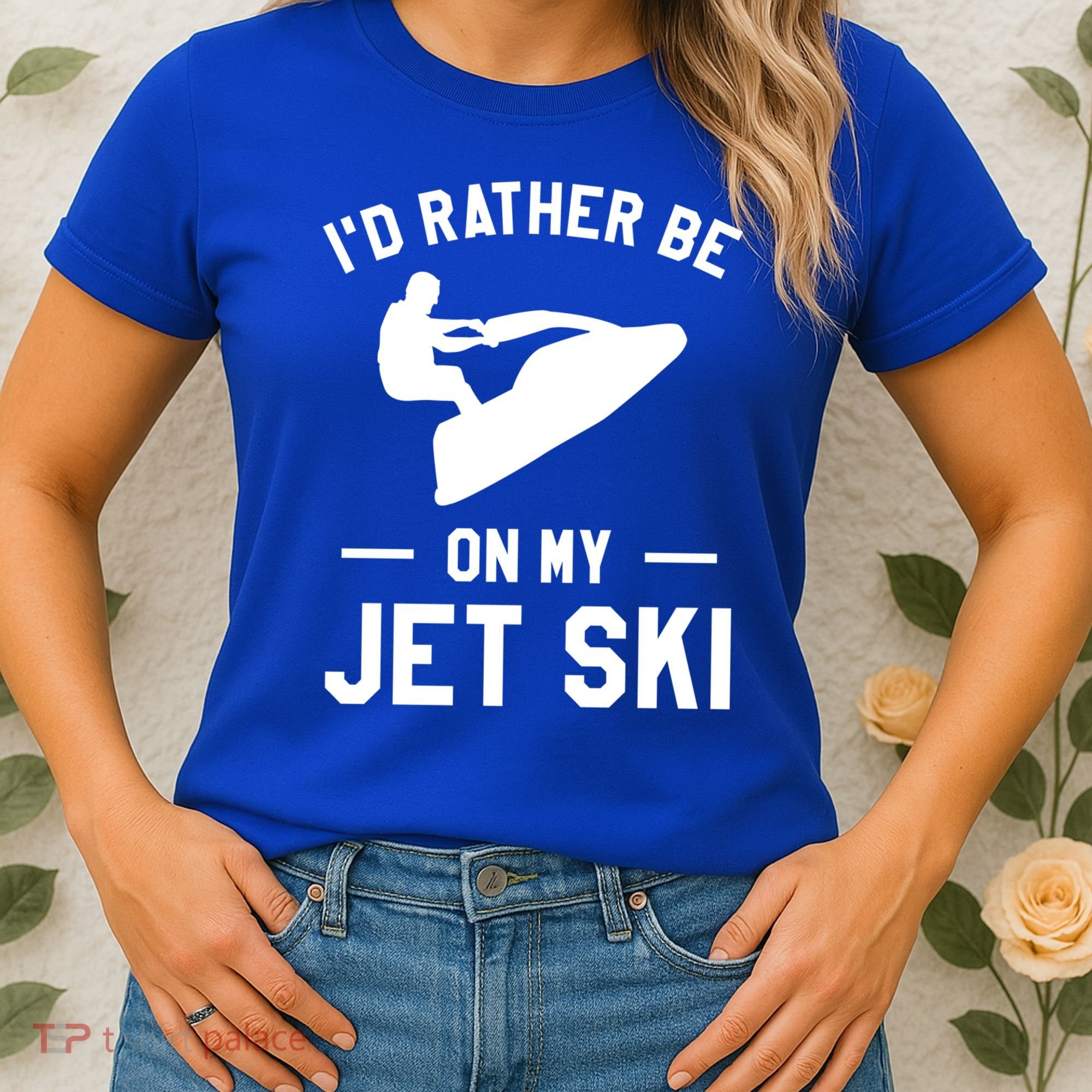 Id Rather Be On My Jet Ski Jet Skiing Gift Women's T-Shirt