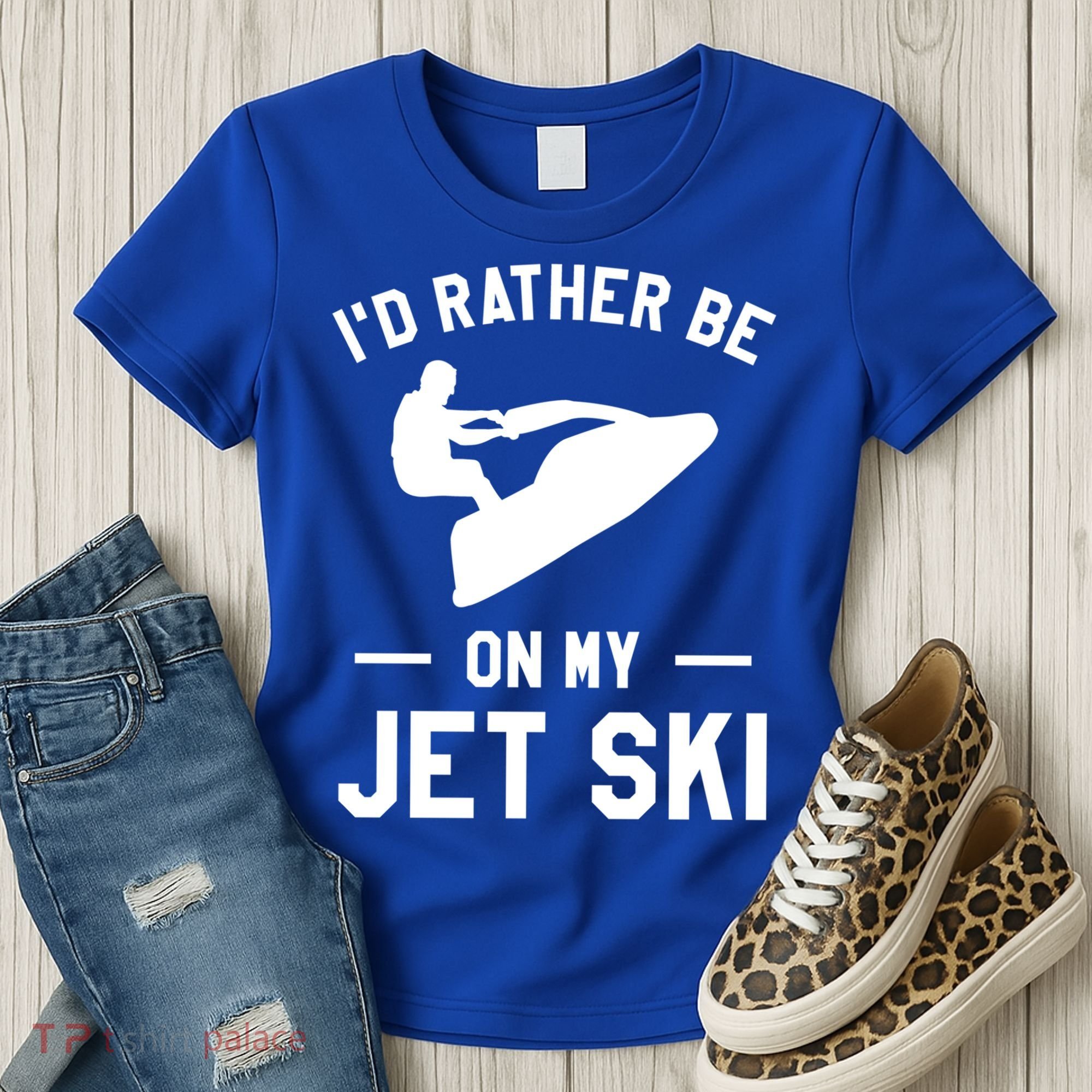 Id Rather Be On My Jet Ski Jet Skiing Gift Women's T-Shirt