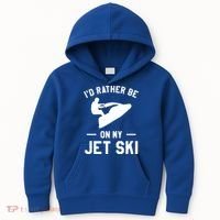 Id Rather Be On My Jet Ski Jet Skiing Gift Kids Hoodie thumb 0
