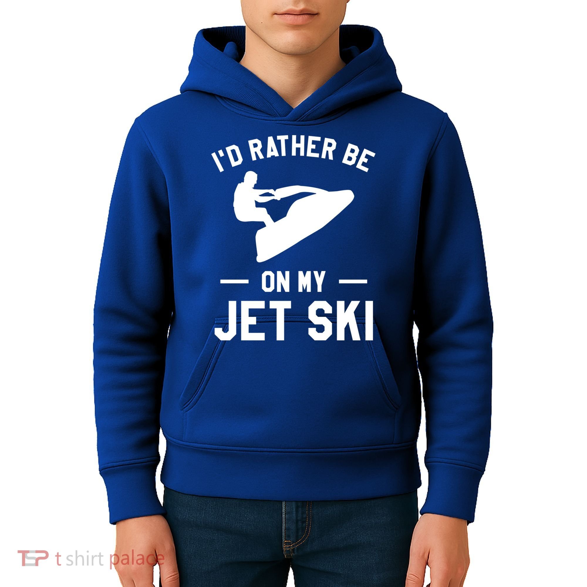 Id Rather Be On My Jet Ski Jet Skiing Gift Kids Hoodie