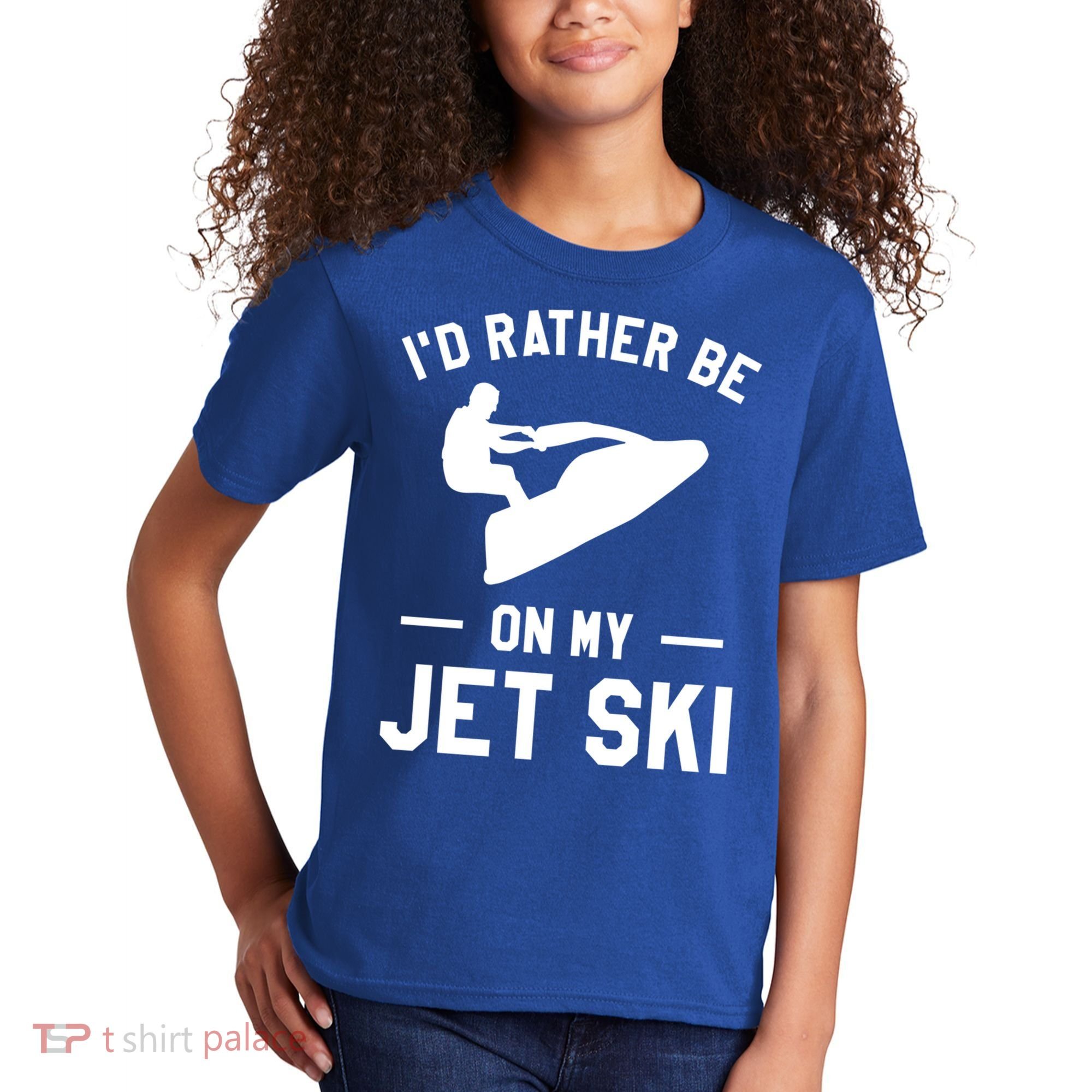 Id Rather Be On My Jet Ski Jet Skiing Gift Kids T-Shirt