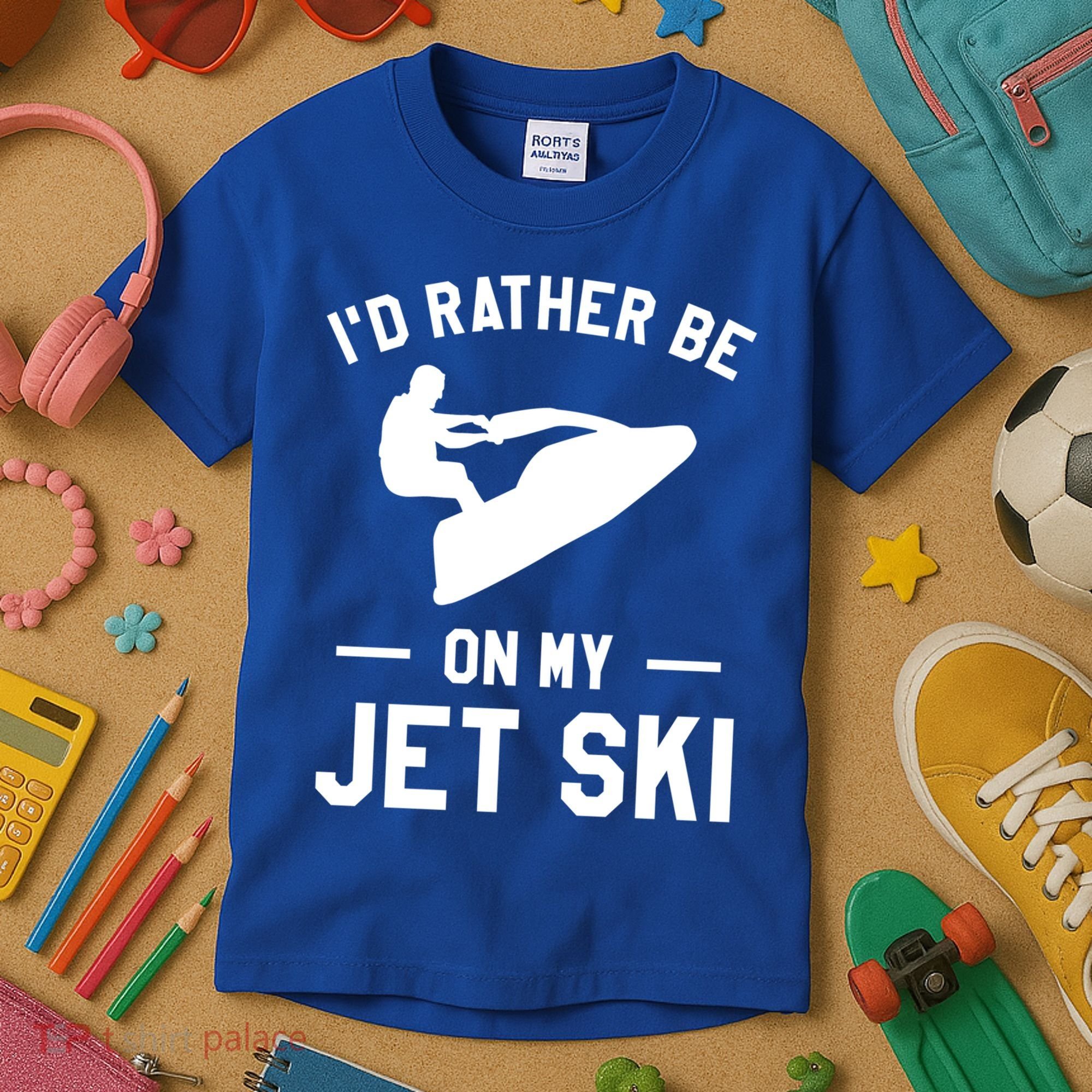 Id Rather Be On My Jet Ski Jet Skiing Gift Kids T-Shirt
