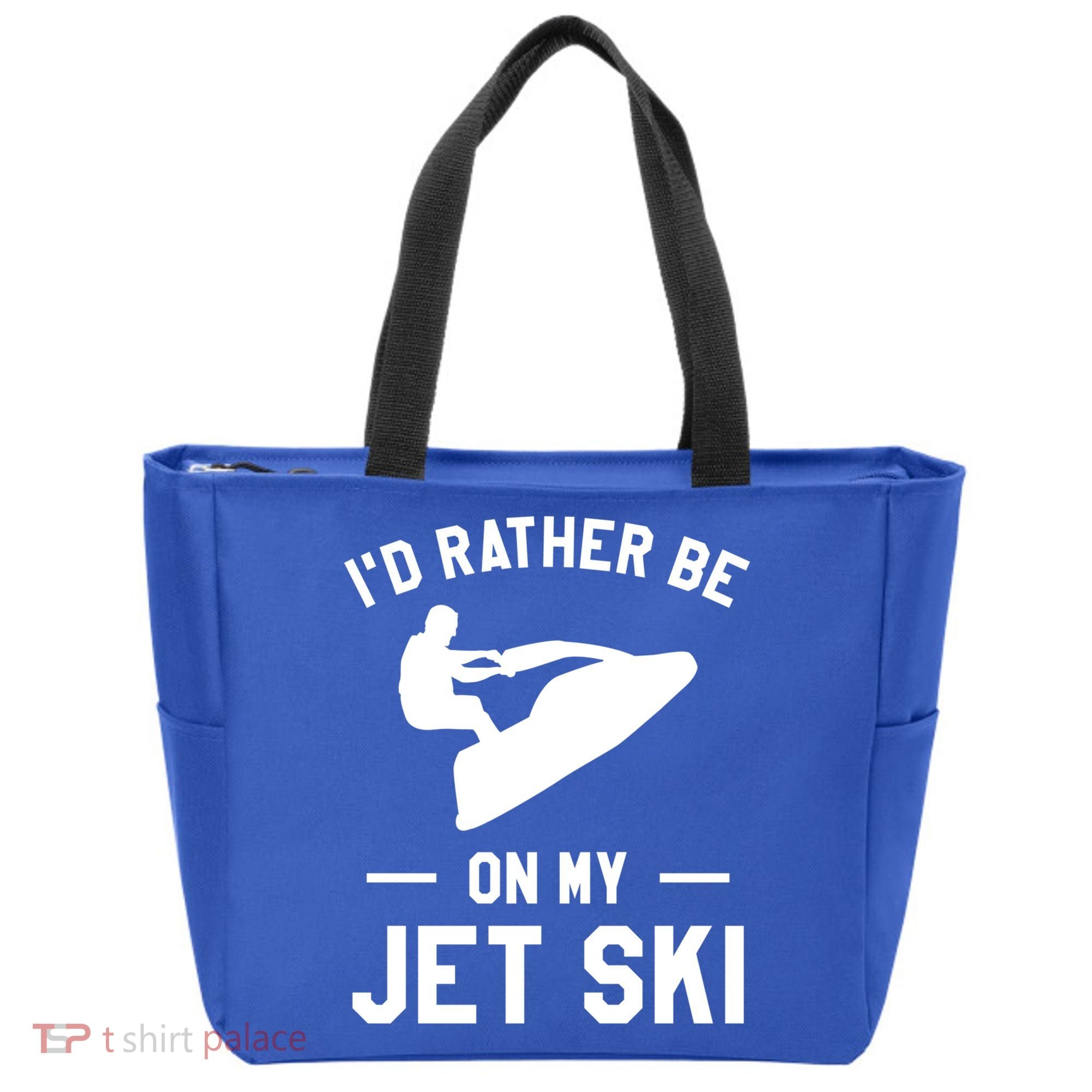 Id Rather Be On My Jet Ski Jet Skiing Gift Tote Bag