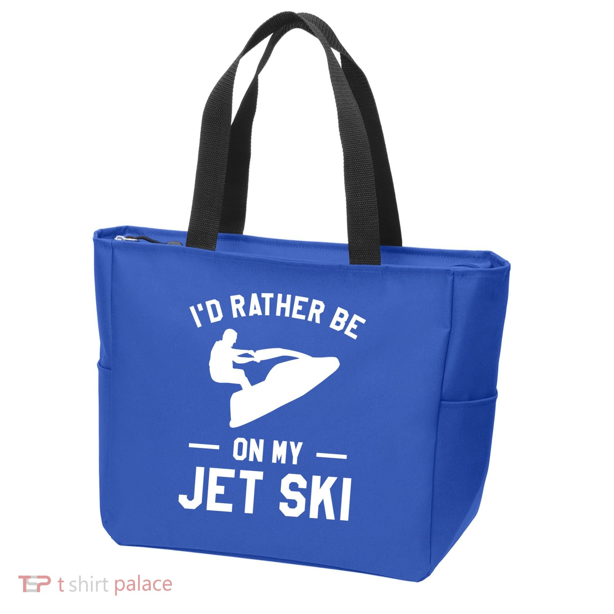 Id Rather Be On My Jet Ski Jet Skiing Gift Tote Bag