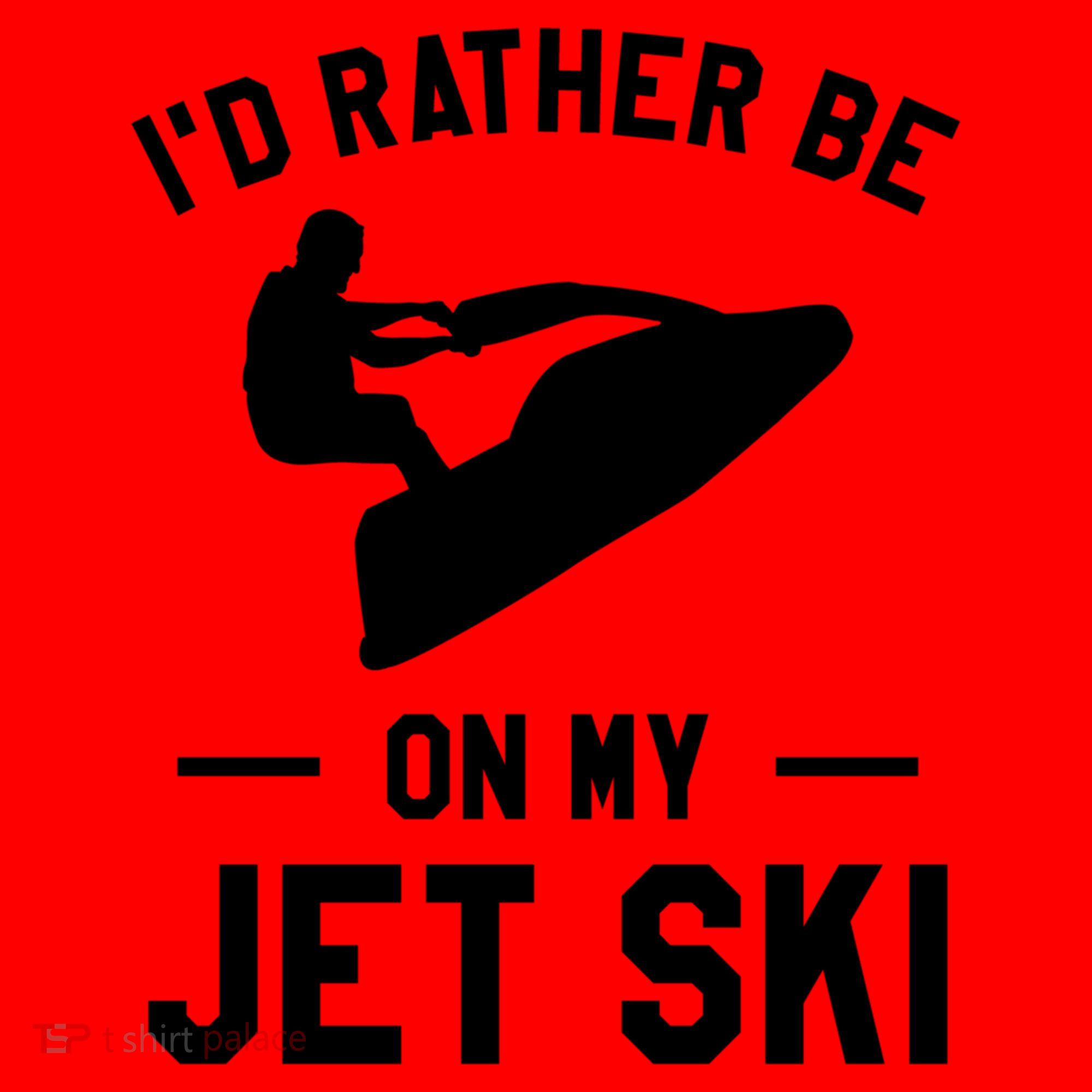 Id Rather Be On My Jet Ski Jet Skiing Gift Santa Hat