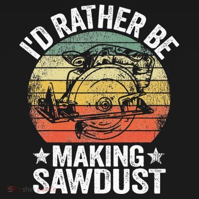 I'd Rather Be Making Sawdust Carpenter Vintage Woodworking Ornament