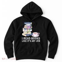 I Read Books Like Its My Job School Librarian Hoodie thumb 0