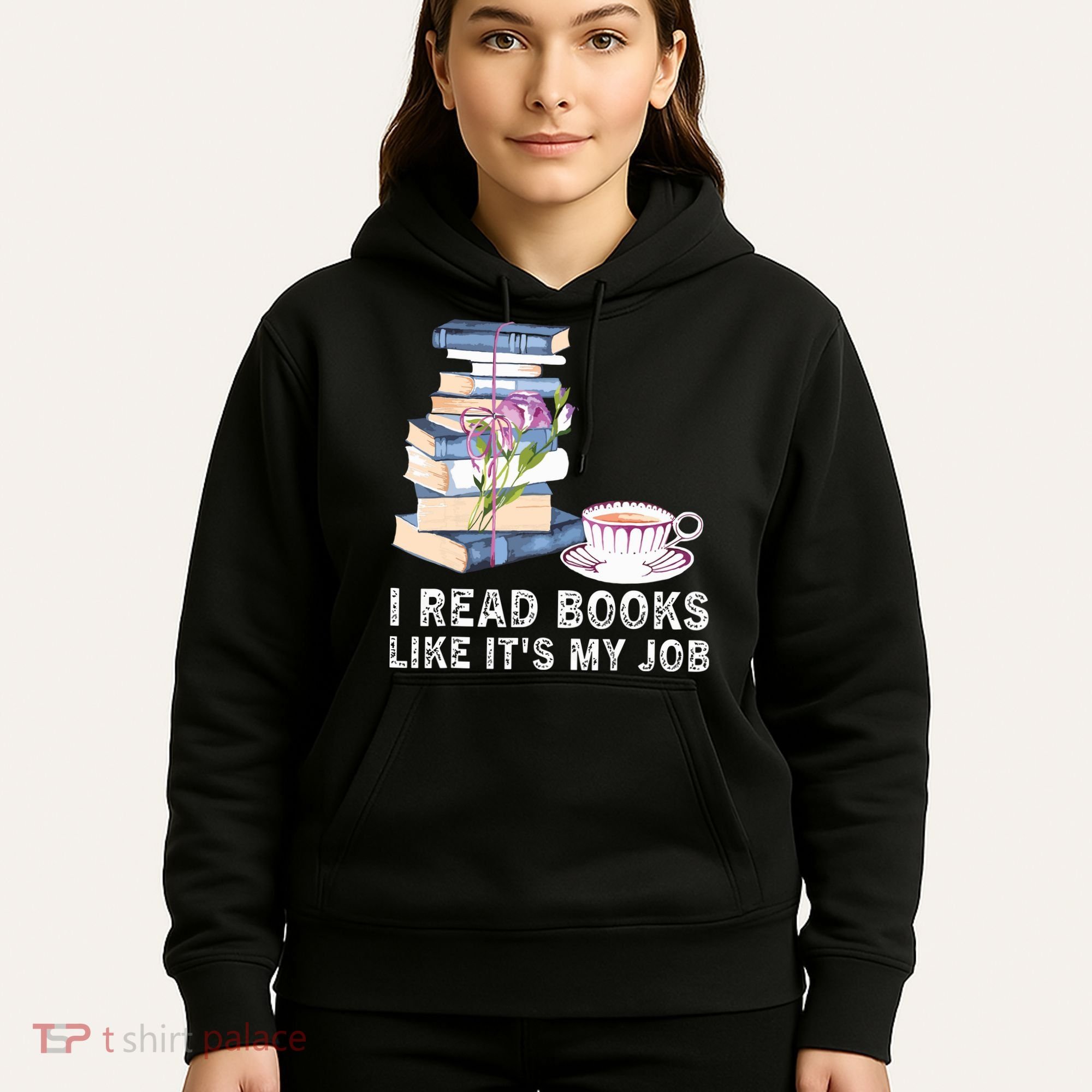 I Read Books Like Its My Job School Librarian Hoodie