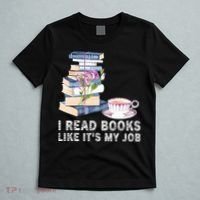 I Read Books Like Its My Job School Librarian T-Shirt thumb 5