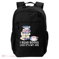I Read Books Like Its My Job School Librarian Backpack thumb 0