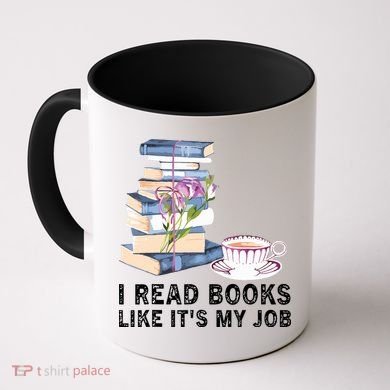 I Read Books Like Its My Job School Librarian Coffee Mug