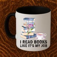 I Read Books Like Its My Job School Librarian Coffee Mug thumb 2