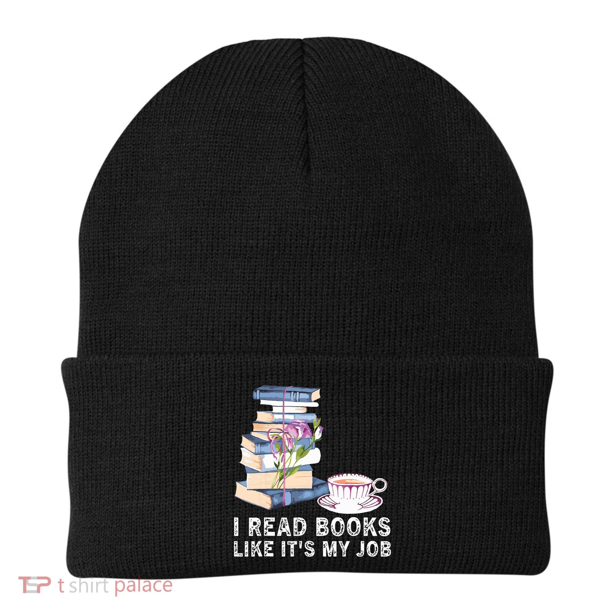 I Read Books Like Its My Job School Librarian Beanie