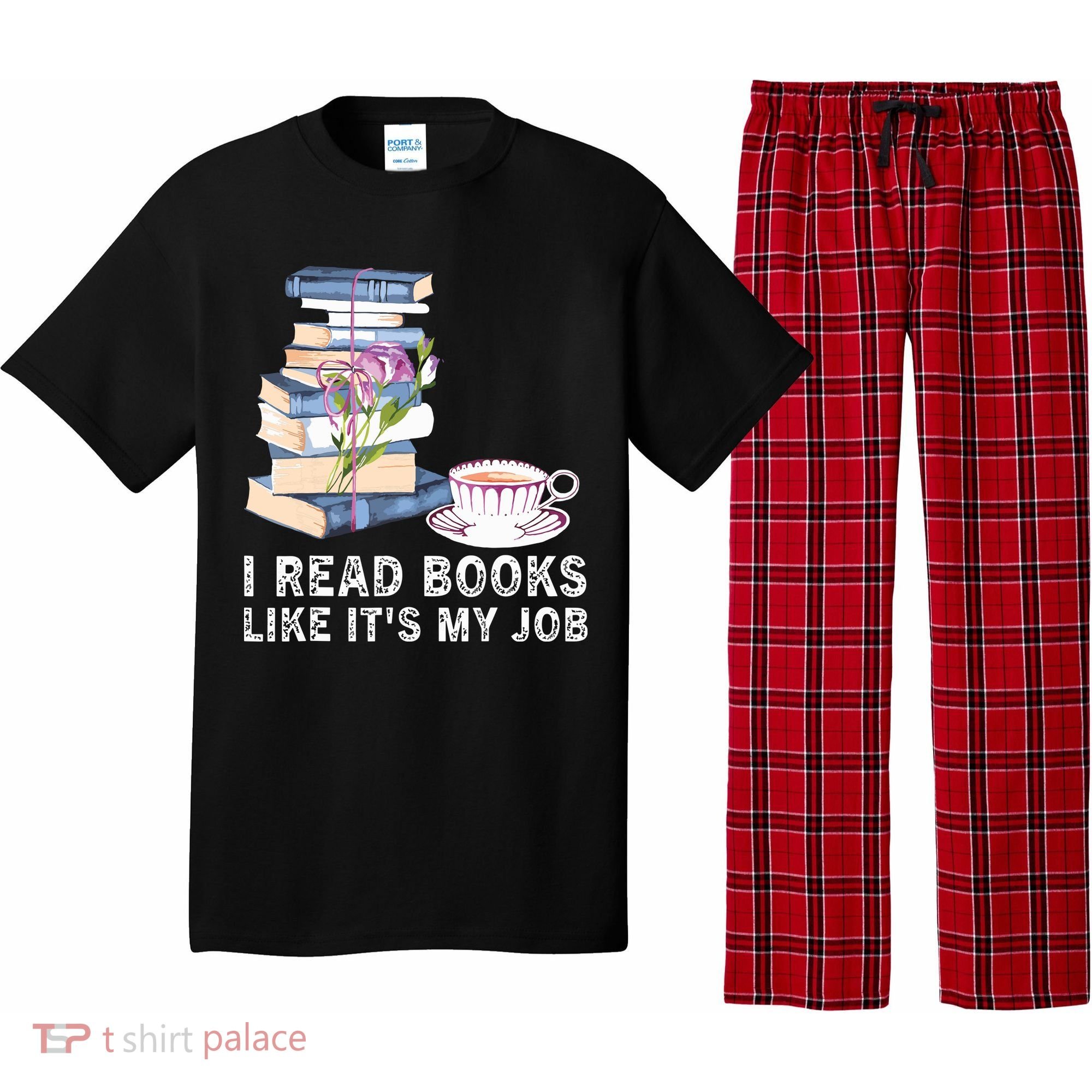 I Read Books Like Its My Job School Librarian Pajama Set