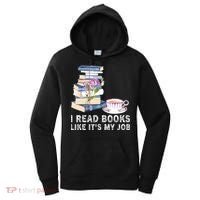 I Read Books Like Its My Job School Librarian Women's Hoodie thumb 0
