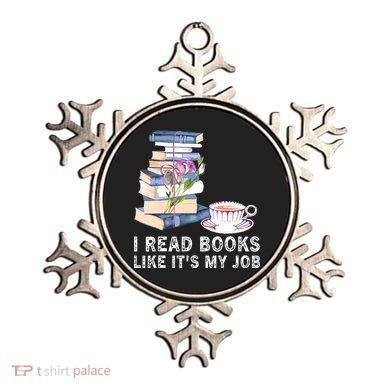 I Read Books Like Its My Job School Librarian Ornament