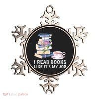I Read Books Like Its My Job School Librarian Ornament thumb 0