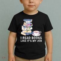 I Read Books Like Its My Job School Librarian Toddler T-Shirt thumb 2