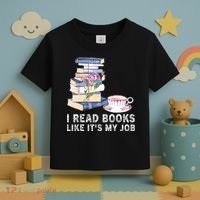 I Read Books Like Its My Job School Librarian Toddler T-Shirt thumb 3