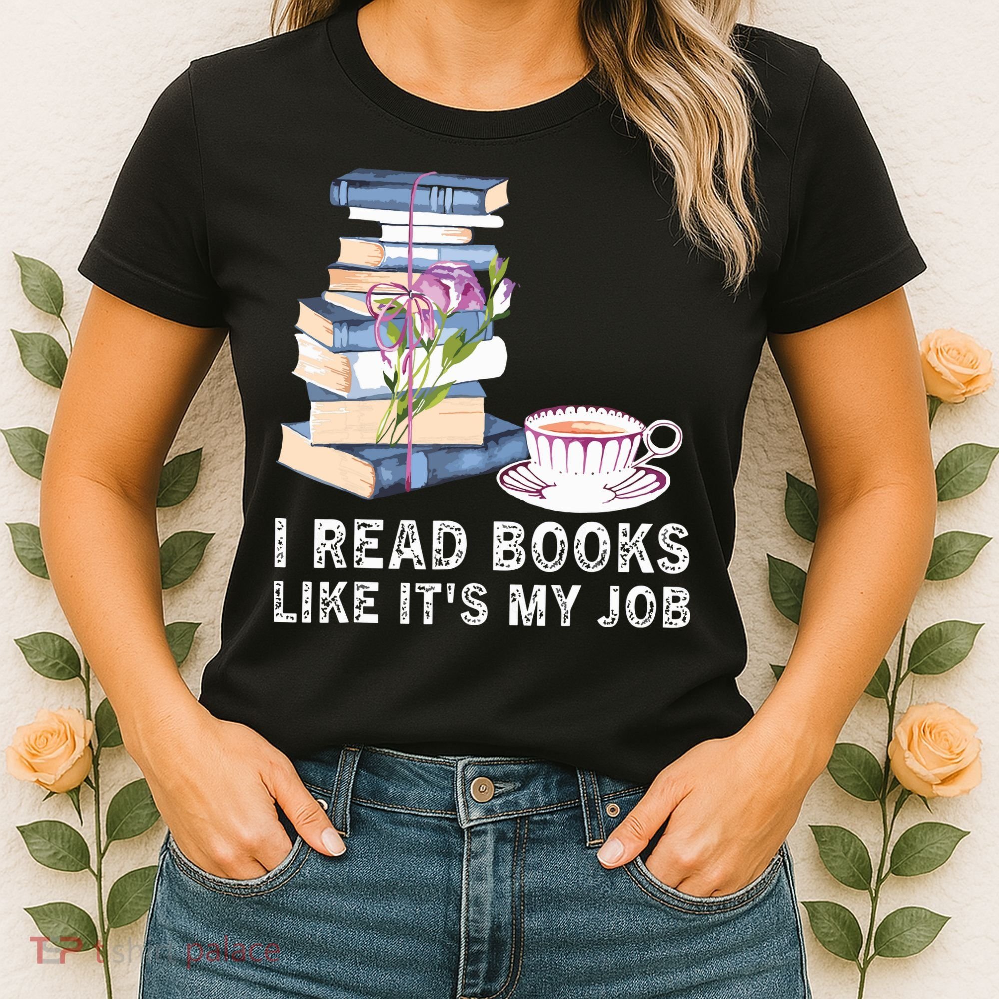 I Read Books Like Its My Job School Librarian Women's T-Shirt