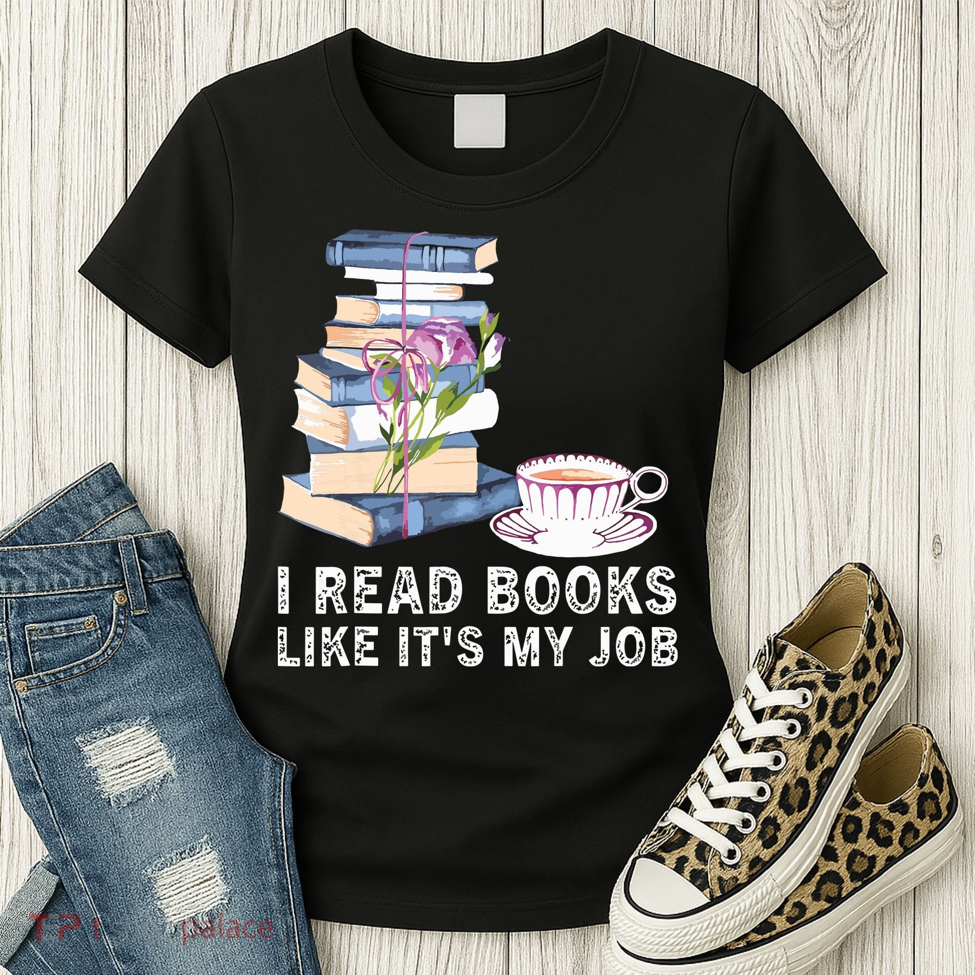 I Read Books Like Its My Job School Librarian Women's T-Shirt