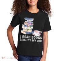 I Read Books Like Its My Job School Librarian Kids T-Shirt thumb 2