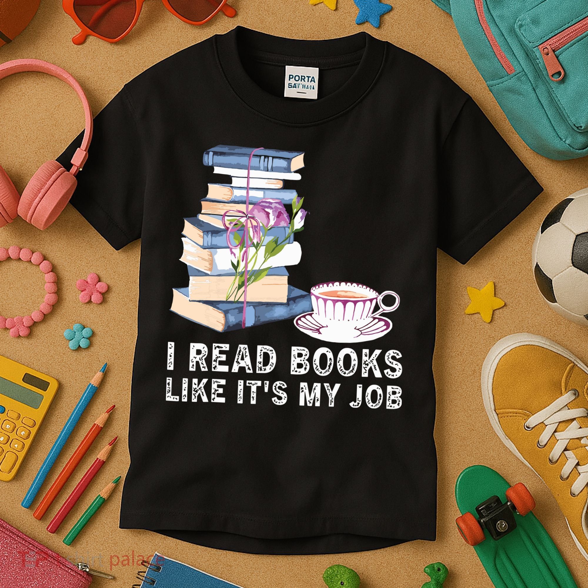 I Read Books Like Its My Job School Librarian Kids T-Shirt