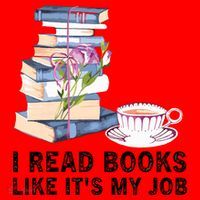 I Read Books Like Its My Job School Librarian Santa Hat thumb 1