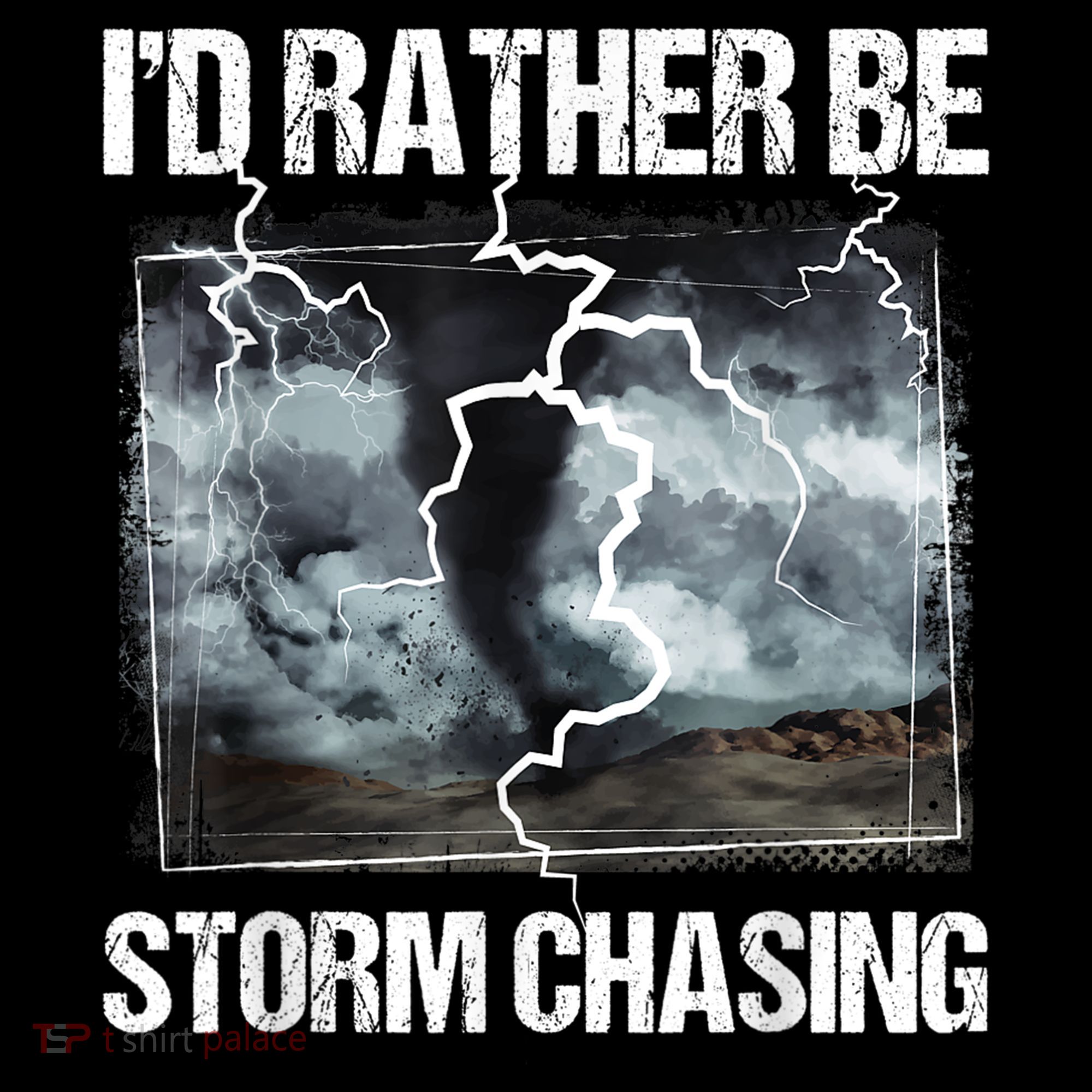 I'd Rather Be Storm Chasing Funny Gift Tornado Chaser Meteorology Apron
