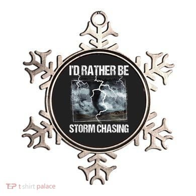 I'd Rather Be Storm Chasing Funny Gift Tornado Chaser Meteorology Ornament