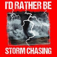 I'd Rather Be Storm Chasing Funny Gift Tornado Chaser Meteorology Santa Hat thumb 1