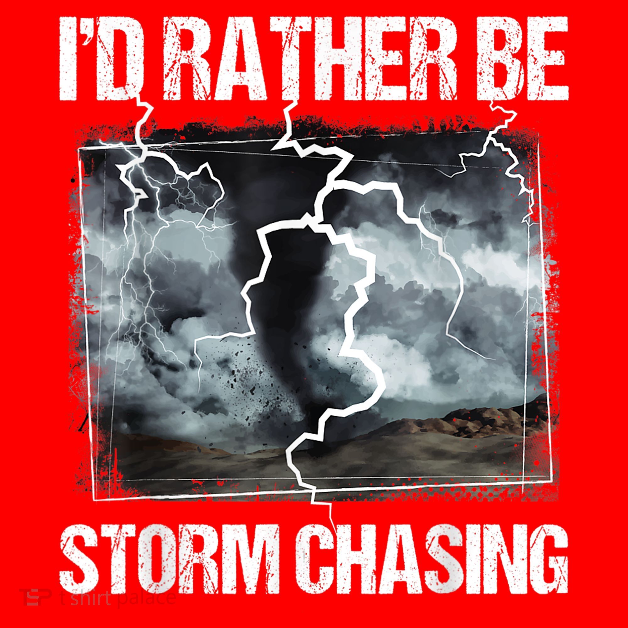 I'd Rather Be Storm Chasing Funny Gift Tornado Chaser Meteorology Santa Hat
