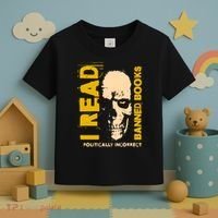 I Read Banned Books Politically Incorrect Anti Censorship Toddler T-Shirt thumb 3