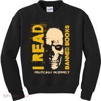 I Read Banned Books Politically Incorrect Anti Censorship Kids Sweatshirt thumb 0