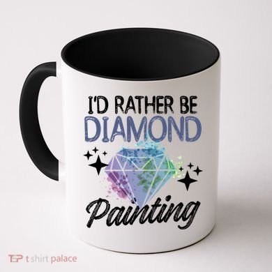 I'd Rather Be Diamond Painting Gift Painter Artist Gift Coffee Mug