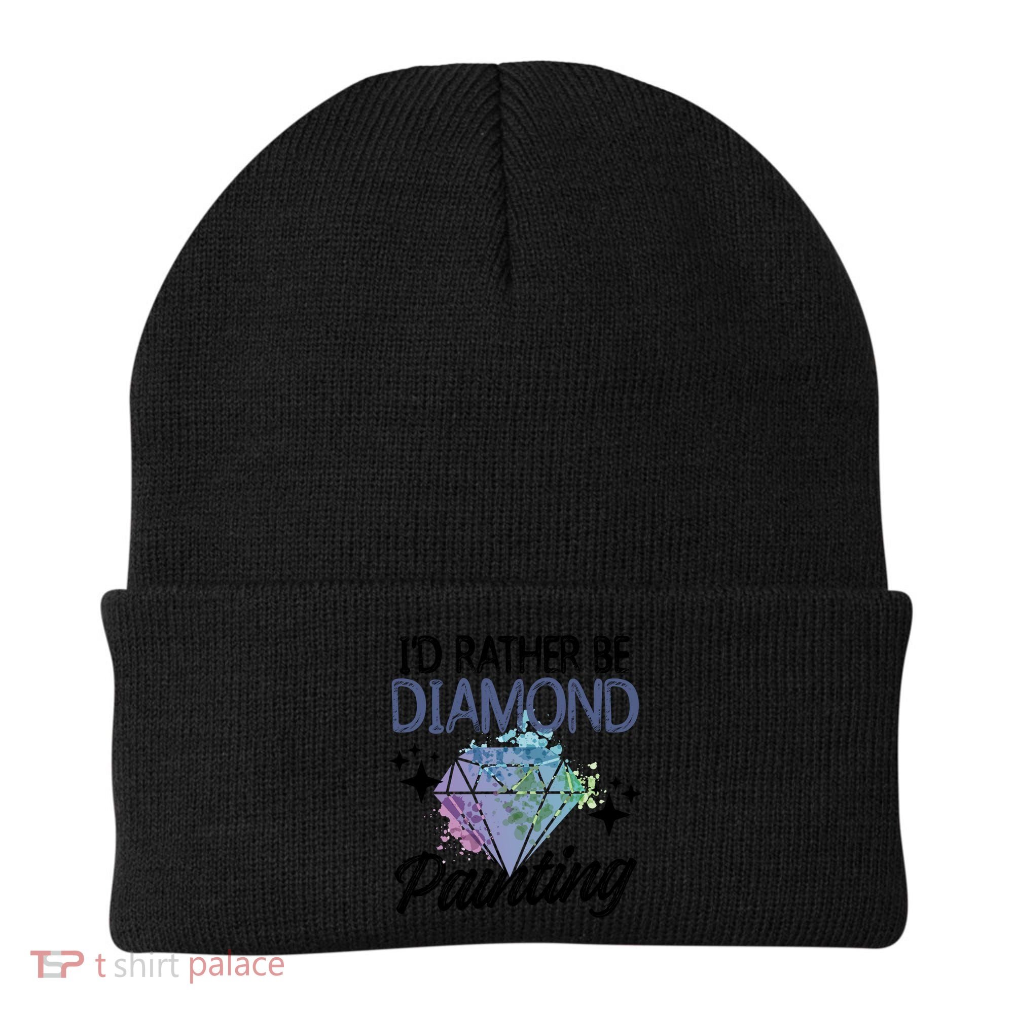 I'd Rather Be Diamond Painting Gift Painter Artist Gift Beanie