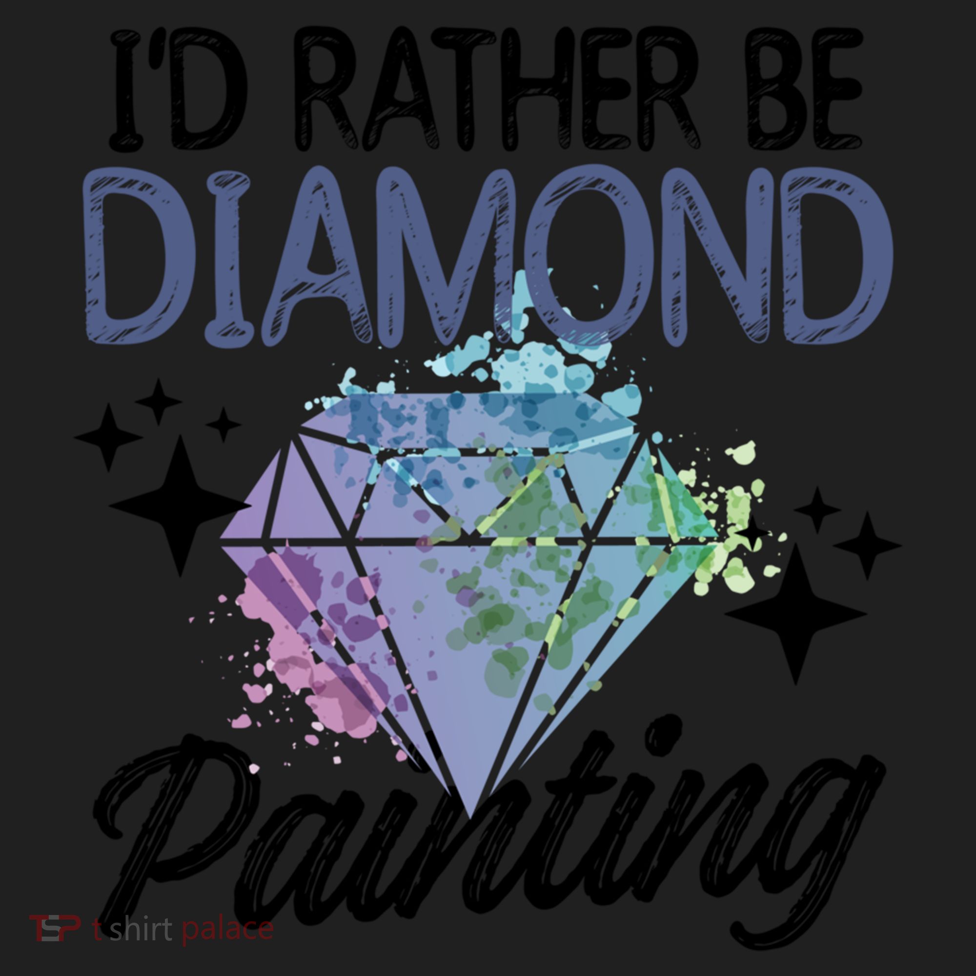 I'd Rather Be Diamond Painting Gift Painter Artist Gift Beanie