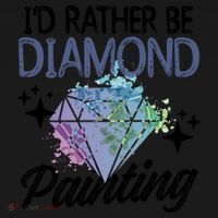 I'd Rather Be Diamond Painting Gift Painter Artist Gift Women's Hoodie thumb 2