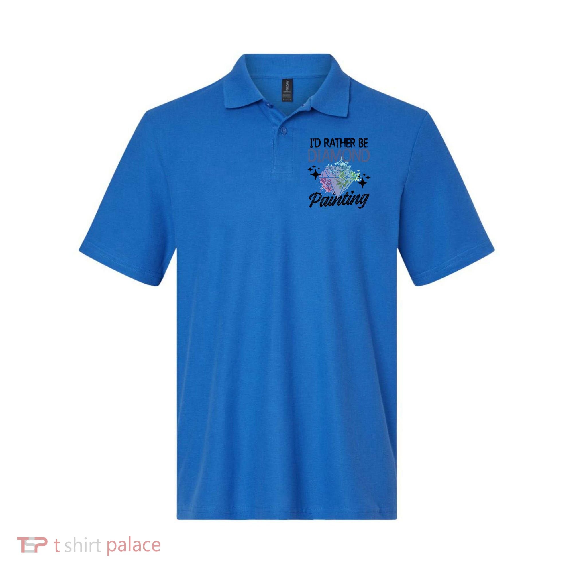 I'd Rather Be Diamond Painting Gift Painter Artist Gift Polo