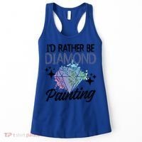 I'd Rather Be Diamond Painting Gift Painter Artist Gift Women's Tank Top thumb 0
