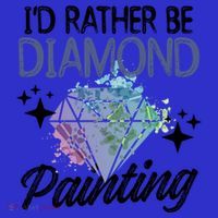 I'd Rather Be Diamond Painting Gift Painter Artist Gift Tank Top thumb 6