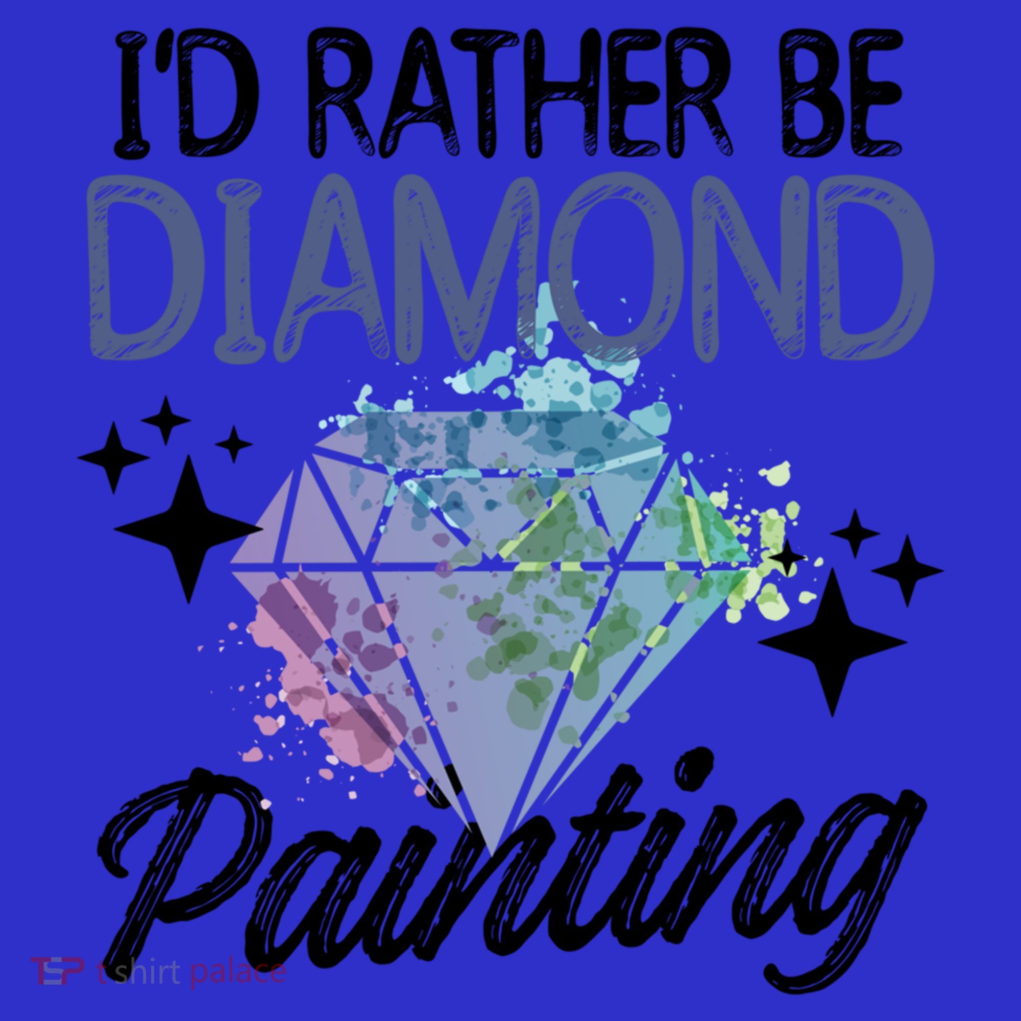 I'd Rather Be Diamond Painting Gift Painter Artist Gift Visor