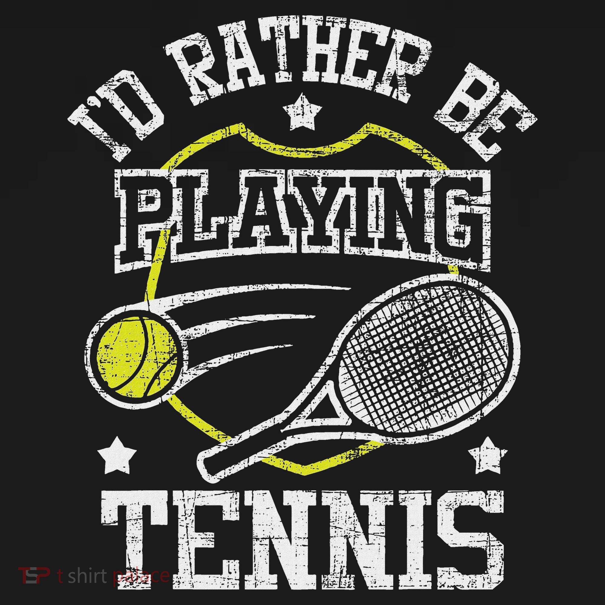 I'd Rather Be Playing Tennis Racket Sports Tournament Women's Hoodie